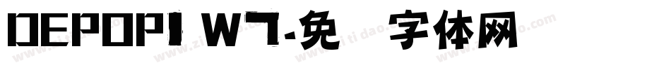DEPOP1 W7字体转换